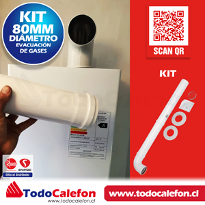 Kit Ducto Ventilación Splendid Ø80MM Cámara Abierta