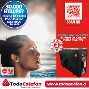 Bomba Calor Piscina CROSSWIND 30-I-M-EL Rheem