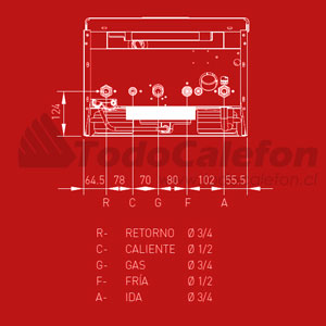 Caldera Mixta Rheem Tiro Forzado 32kw (CE) 18.6L GL