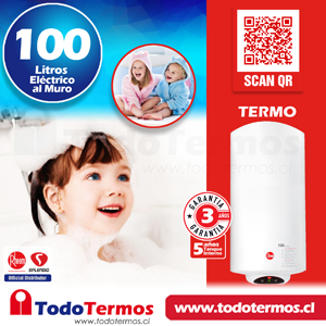 Termo Eléctrico Rheem 100 Litros MURO