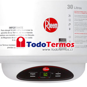 Termo Eléctrico Rheem 30 Litros MURO