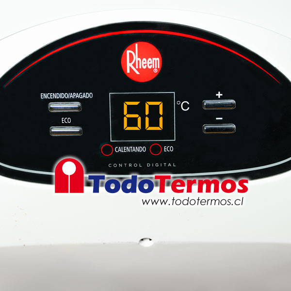 Termo eléctrico digital mural 30, 50, 80, 100 y 120 Litros - Rheem Bolivia