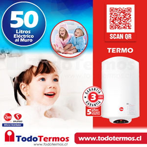 Termo Eléctrico Rheem 50 Litros MURO