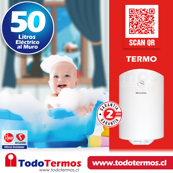 Termo Eléctrico 50 litros Splendid – Weitzler