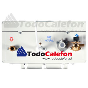 Calefón Splendid Solar Templatech Tiro Balanceado Cámara Estanca 10 Litros Gas Natural