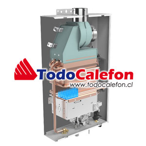 Calefon RHEEM Tiro Forzado 16 Litros Gas Licuado