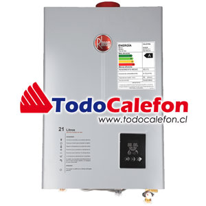 Calefon RHEEM Tiro Forzado 21 Litros Gas Licuado