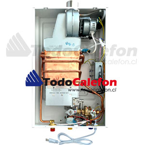 Calefon SPLENDID Tiro Forzado Master 10 Litros Gas Licuado