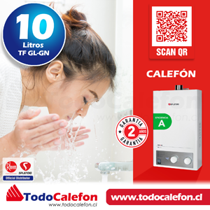 Calefon SPLENDID Tiro Forzado Master 10 Litros Gas Natural