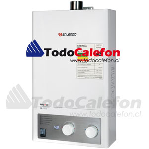 Calefon SPLENDID Tiro Forzado Master 10 Litros Gas Natural