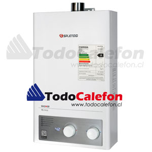 Calefon SPLENDID Tiro Forzado Master 13 Litros Gas Licuado