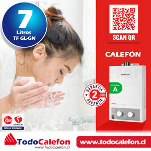 Calefon SPLENDID Tiro Forzado Master 7 Litros Gas Licuado