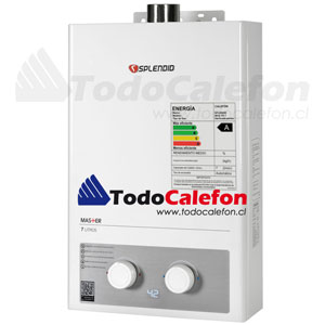 Calefon SPLENDID Tiro Forzado Master 7 Litros Gas Licuado