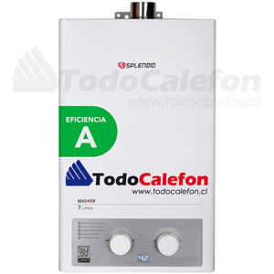 Calefon SPLENDID Tiro Forzado Master 7 Litros Gas Licuado