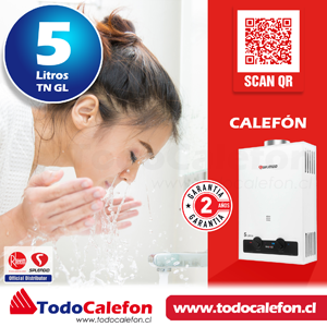 Calefon SPLENDID Tiro Natural Master 5 Litros Gas Licuado NUEVO