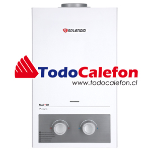 Calefon SPLENDID Tiro Natural Master 7 Litros Gas Licuado NUEVO