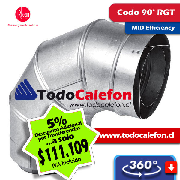 Calefon RHEEM Tiro Forzado 12 Litros Gas Natural