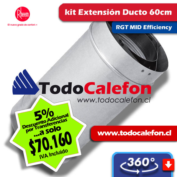 Calefon RHEEM Tiro Forzado 12 Litros Gas Natural