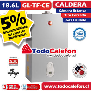 Caldera Mixta Rheem Tiro Forzado 32kw (CE) 18.6L GL