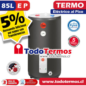 Termo Eléctrico RHEEM 85 Litros 220V al Piso