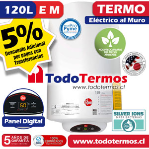Termo Eléctrico Rheem 120 Litros MURO