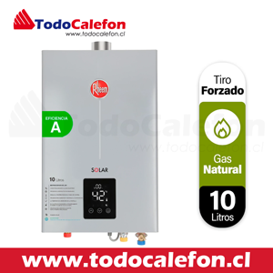 Calefón Rheem Tiro Forzado 10L GN Línea Prestige™