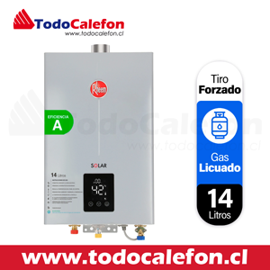 Calefón Rheem Tiro Forzado 14L GL Línea Prestige™